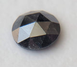 3.9mm Black Rose Cut Diamond, 0.26 Cts Rare Loose Natural Faceted Black Rose Cut Diamond Cabochon for Ring - PDD943