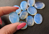 16x20mm Fire Opalite Oval Table Cut Flat Back Cabochons, Oval Loose Opalite Cabochons For Jewelry (5 Pcs To 10 Pcs) - PDG127Z