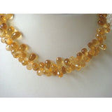 3x4 mm-5x7 mm Citrine Faceted Tear Drop Beads, Citrine Drop Briolettes, Citrine