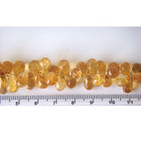 3x4 mm-5x7 mm Citrine Faceted Tear Drop Beads, Citrine Drop Briolettes, Citrine