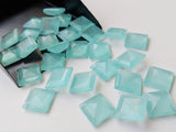12.5mm Aqua Chalcedony Princess Cut,Stone (5Pcs To 10Pcs) - PDG147
