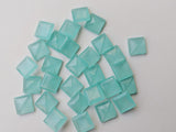 12.5mm Aqua Chalcedony Princess Cut,Stone (5Pcs To 10Pcs) - PDG147