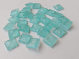 12.5mm Aqua Chalcedony Princess Cut,Stone (5Pcs To 10Pcs) - PDG147