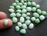 8-10mm Chrysoprase Cabochons, Natural Plain Free Form Shape Chrysoprase