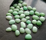 8-10mm Chrysoprase Cabochons, Natural Plain Free Form Shape Chrysoprase