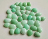 8-10mm Chrysoprase Cabochons, Natural Plain Free Form Shape Chrysoprase