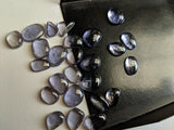 8-10mm Iolite Cabochons, Natural Plain Free Form Shape Iolite Flat Back Cabochon