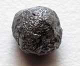 10x9mm Raw Black Diamond, Uncut Raw Loose Single Natural Round Black Diamonds