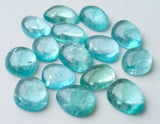 8-10mm Blue Apatite Cabochons, 5 Pcs Natural Plain Free Form Shape Blue Apatite
