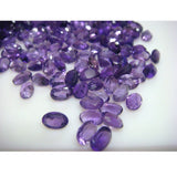 6x8mm Amethyst Oval Cut Stones, Amethyst Faceted Stones, Calibrated African