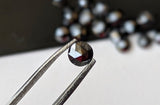Rare Rose Cut Black Diamond Cabochons, 2.5mm Natural Round Flat Back Rose-Cut Diamonds for Ring, Jewelry Making (2Pcs To 5Pcs) - PDD930