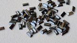 Black Tapered 4x2 mm Baguette Cut Rectangle Faceted Diamond for Earring-PDD836