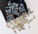6x4mm-7x5mm Labradorite Pear Cut, RARE Labradorite Cut Stone Pear Shape Faceted
