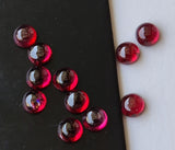 3mm Garnet Cabochons Tiny Calibrated Garnet Plain Smooth Round Loose Natural