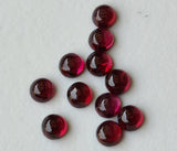 3mm Garnet Cabochons Tiny Calibrated Garnet Plain Smooth Round Loose Natural