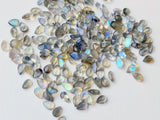 6x4mm-7x5mm Labradorite Pear Cut, RARE Labradorite Cut Stone Pear Shape Faceted