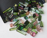 4-12mm Multi Tourmaline Baguette Cut Stone, Sparkling Multi Tourmaline Faceted