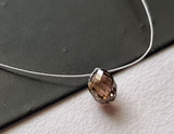 3.7x3mm Cognac diamond Faceted Tear Drop Bead, Diamond Drop For Jewelry-PPKJ169