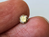 3mm Champagne Brown Round Faceted Champagne Solitaire Diamond For Ring-PDD852