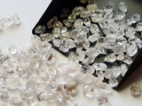 NATURAL 5-9mm Clear White Raw Rough Loose Herkimer Diamond Cabochon - PKSG165A