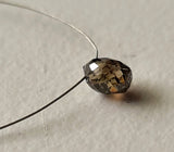 3.7x3mm Cognac diamond Faceted Tear Drop Bead, Diamond Drop For Jewelry-PPKJ169