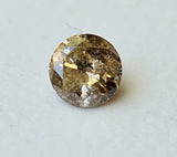 3mm Champagne Brown Round Faceted Champagne Solitaire Diamond For Ring-PDD852