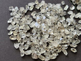 Herkimer Diamond, NATURAL 5-9mm Clear White Raw Rough Loose Herkimer Diamond Cabochon (10Cts To 20Cts) - PKSG165Z