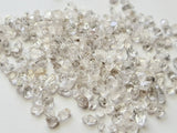 Herkimer Diamond, NATURAL 5-9mm Clear White Raw Rough Loose Herkimer Diamond Cabochon (10Cts To 20Cts) - PKSG165Z