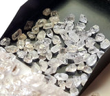 Herkimer Diamond, NATURAL 5-9mm Clear White Raw Rough Loose Herkimer Diamond Cabochon (10Cts To 20Cts) - PKSG165Z