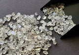 Herkimer Diamond, NATURAL 5-9mm Clear White Raw Rough Loose Herkimer Diamond Cabochon (10Cts To 20Cts) - PKSG165Z