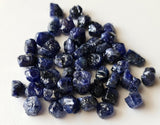 10-12mm Blue Rough Raw Sapphire Gemstone, Natural Rough Loose Blue Sapphire Stones, 2Pcs - PDG325