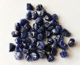 10-12mm Blue Rough Raw Sapphire Gemstone, Natural Rough Loose Blue Sapphire Stones, 2Pcs - PDG325