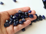 10-12mm Blue Rough Raw Sapphire Gemstone, Natural Rough Loose Blue Sapphire Stones, 2Pcs - PDG325