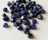 10-12mm Blue Rough Raw Sapphire Gemstone, Natural Rough Loose Blue Sapphire Stones, 2Pcs - PDG325