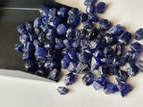 Blue Rough Un Drilled Glass Filled Raw Sapphire Natural Gem Stones, 5 Pieces Loose Raw Blue Sapphire For Jewelry - PDG338