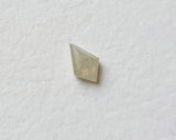5x2.8mm White Kite Cut Diamond, 0.2 Cts Natural White Fancy Kite Shape Diamond Flat Back Diamond Cabochon for Ring -PDD795