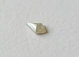 5x2.8mm White Kite Cut Diamond, 0.2 Cts Natural White Fancy Kite Shape Diamond Flat Back Diamond Cabochon for Ring -PDD795