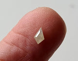5x2.8mm White Kite Cut Diamond, 0.2 Cts Natural White Fancy Kite Shape Diamond Flat Back Diamond Cabochon for Ring -PDD795