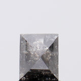 6x5 mm Salt And Pepper Diamond Rectangle Cut, Conflict Free Natural Diamond