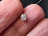 4x3mm Grey Sparkling Faceted Tear Drop Loose Diamond for Pendant-PDD837