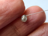4x3mm Grey Sparkling Faceted Tear Drop Loose Diamond for Pendant-PDD837