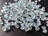 7-8mm Blue Topaz Rough Gemstones, Raw Natural Loose Rough Blue Topaz Undrilled Stones (2 Pcs T0 4 Pcs) - DGA98Z