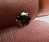 3.1mm Cognac Round Brilliant Cut 0.15Cts Solitaire Diamond For Ring-PDD853