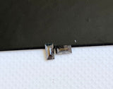 Salt And Pepper Diamond, 2x3.6 mm, 0.19 Ct Baguette Faceted Clear Black Diamond