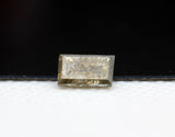 Natural Salt And Pepper Baguette Diamond, Rare 2.9x1.9mm Rectangular Faceted