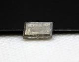 Natural Salt And Pepper Baguette Diamond, Rare 2.9x1.9mm Rectangular Faceted