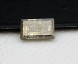 Natural Salt And Pepper Baguette Diamond, Rare 2.9x1.9mm Rectangular Faceted
