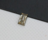 Natural Salt And Pepper Baguette Diamond, Rare 2.9x1.9mm Rectangular Faceted