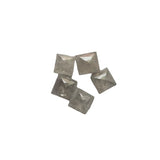 2mm Natural Square Princess Cut Faceted Grey White Diamond For Stacking Ring