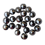 Rare Rose Cut Black Diamond Cabochons, 2.5mm Natural Round Flat Back Rose-Cut Diamonds for Ring, Jewelry Making (2Pcs To 5Pcs) - PDD930